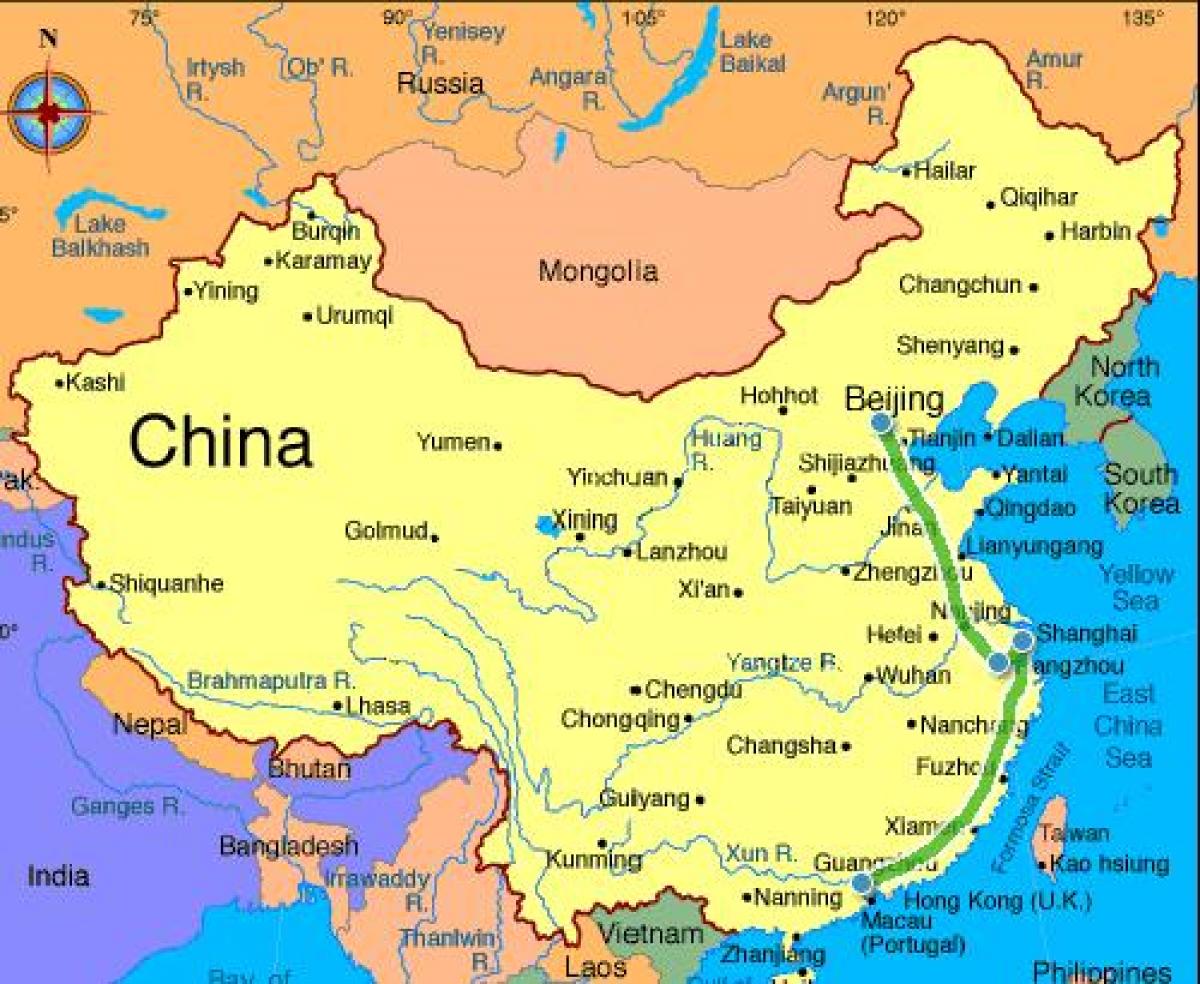 Ķīna karte