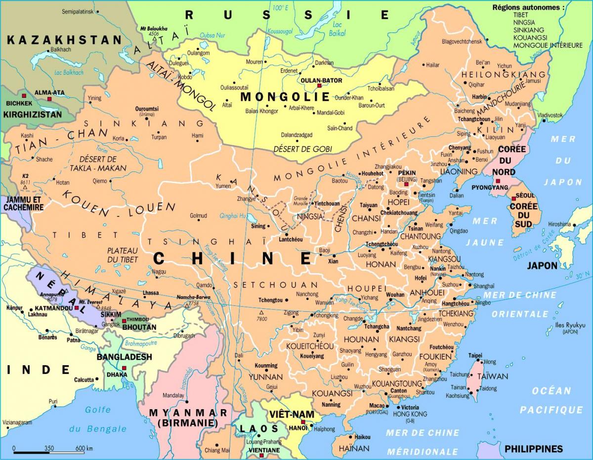 Ķīna karte hd