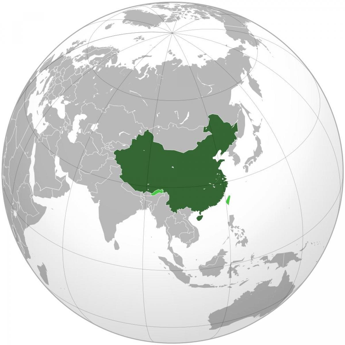 Ķīna pasaules karti