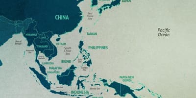 Kartes dienvidķīnas jūras reģionā