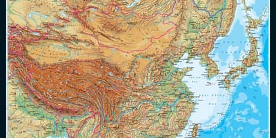 Topogrāfisko karšu Ķīna