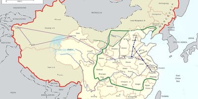 Karte Ķīnas grand canal
